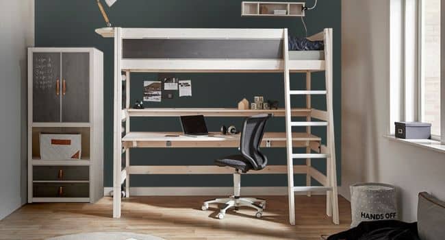 high rise loft bed lifetime kidsrooms - kuhl home singapore